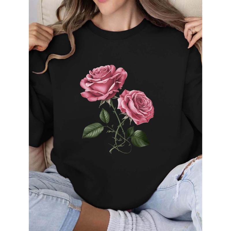 Sweatshirt Roses Roses pour Femme - Polyester Confortable, Col Rond, Manches Longues - pour & l'Hiver
Sweatshirt Roses Roses pour Femme - Polyester Confortable, Col Rond, Manches Longues - pour & l'Hiver