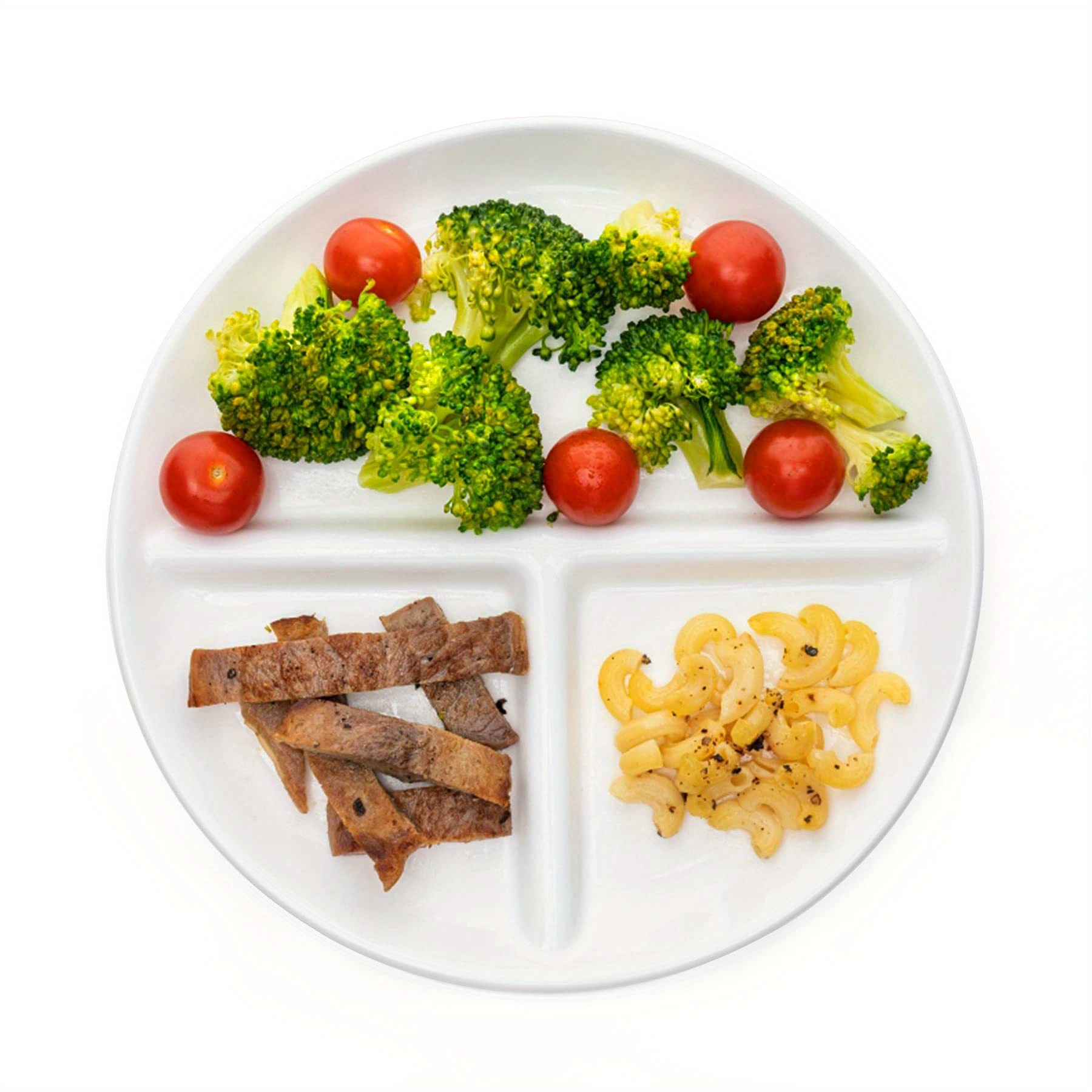 Sweese Portion Control Plates Set Of 2, 9 Inch Divided Plates For Adults, Porcelain Dinner Diet Plates For Meal Building- White
Sweese Portion Control Plates Set Of 2, 9 Inch Divided Plates For Adults, Porcelain Dinner Diet Plates For Meal Building- White