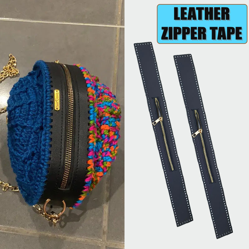 Sewing Leather Zipper, Woven Bag Bag Accessories Pu Leather Knitting Rope Hole Bag Zipper
Sewing Leather Zipper, Woven Bag Bag Accessories Pu Leather Knitting Rope Hole Bag Zipper
