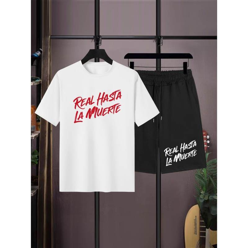 Print Men's New & Casual Ord Set, Fashionable 2pcs Outfits For Leisure & Outdoor Activities
Print Men's New & Casual Ord Set, Fashionable 2pcs Outfits For Leisure & Outdoor Activities