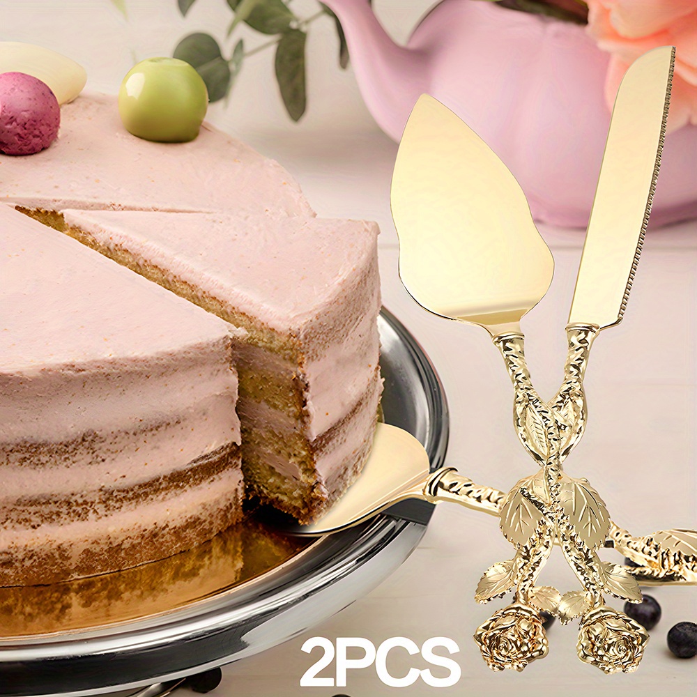 Gold Cake Cutter And Server Set For Wedding 2pcs Pastry Server Zinc Alloy Serving Set Anniversary Birthday Party Gift
Gold Cake Cutter And Server Set For Wedding 2pcs Pastry Server Zinc Alloy Serving Set Anniversary Birthday Party Gift
