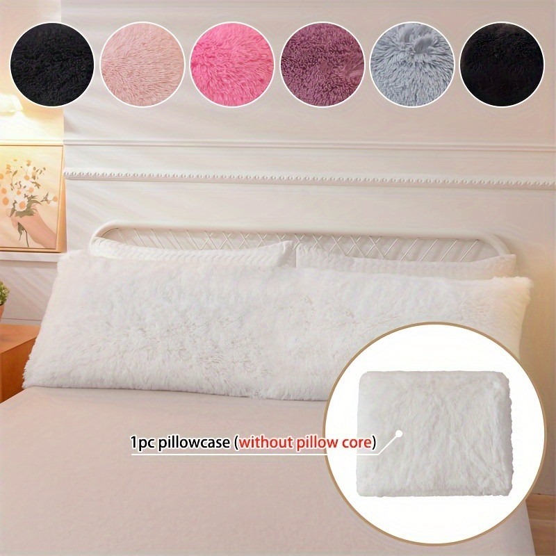 1pc Luxurious Cream-colored Plush Pillowcase - Fluffy & Fleece, Breathable Envelope Closure Design, Ideal For Cozy Winter Sofa & Bed Decor, Machine Washable
1pc Luxurious Cream-colored Plush Pillowcase - Fluffy & Fleece, Breathable Envelope Closure Design, Ideal For Cozy Winter Sofa & Bed Decor, Machine Washable