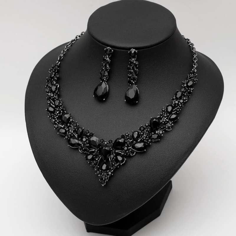 Austrian Crystal Necklace Earrings Bracelet Ring Bridal Jewelry Set Bridal Wedding Party Costume Accessories Ladies Gift
Austrian Crystal Necklace Earrings Bracelet Ring Bridal Jewelry Set Bridal Wedding Party Costume Accessories Ladies Gift