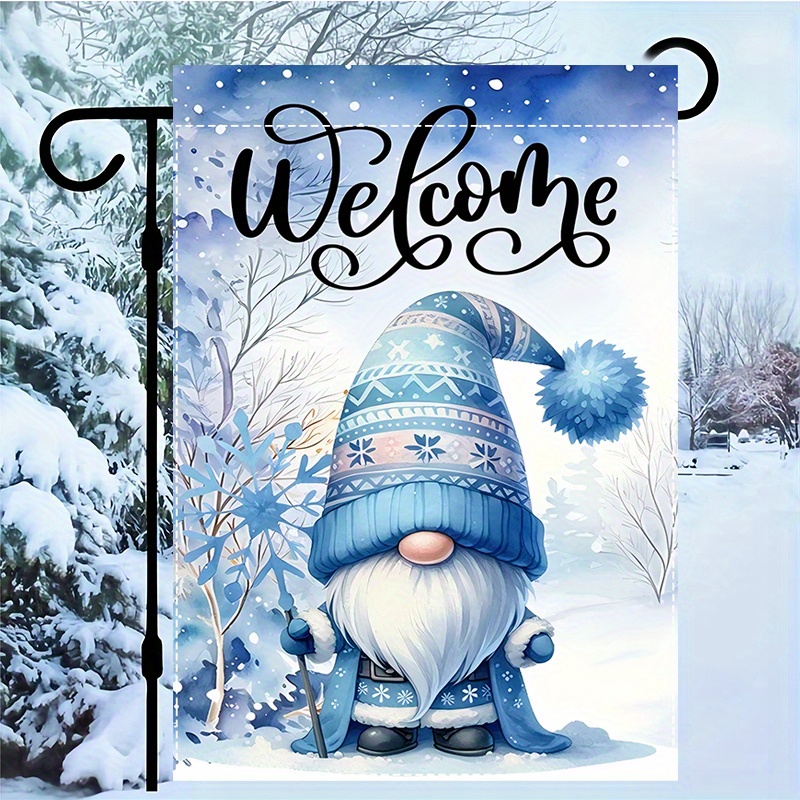 Jit 1pc Welcome Blue Double-sided Garden Flag – Seasonal Decoration, Weatherproof Polyester Burlap, Washable, Without Electricity, 12x18 Inches
Jit 1pc Welcome Blue Double-sided Garden Flag – Seasonal Decoration, Weatherproof Polyester Burlap, Washable, Without Electricity, 12x18 Inches