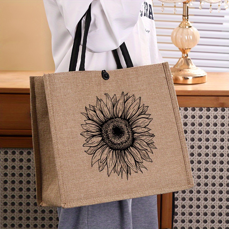 Elegant Burlap Tote Bag For Women - Large Capacity, Fashionable Printed Handbag With Nylon , Work, School, Shopping & Beach
Elegant Burlap Tote Bag For Women - Large Capacity, Fashionable Printed Handbag With Nylon , Work, School, Shopping & Beach