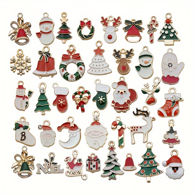 30 Pieces Of Golden Enamel Christmas Charms - Perfect For Jewelry Making, Necklaces, Bracelets, Earrings, Diy Christmas Outfits, And Sewing Bag Decorations
30 Pieces Of Golden Enamel Christmas Charms - Perfect For Jewelry Making, Necklaces, Bracelets, Earrings, Diy Christmas Outfits, And Sewing Bag Decorations