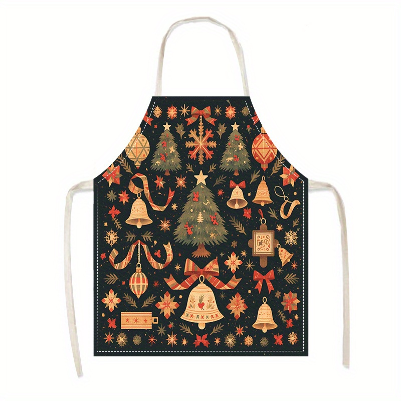 Christmas-themed Linen Apron - Festive Print, Oil-resistant For Cooking, Baking, Gardening & Cleaning, Christmas, Linen Apron, Kitchen, Gardening, Cleaning, Best For Christmas
Christmas-themed Linen Apron - Festive Print, Oil-resistant For Cooking, Baking, Gardening & Cleaning, Christmas, Linen Apron, Kitchen, Gardening, Cleaning, Best For Christmas
