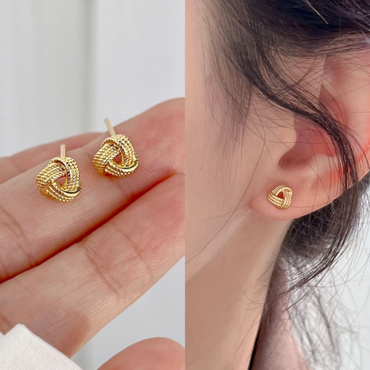 Elegant Knot Earrings For Women, Fashionable Geometric Hollow-out , Versatile , Parties, Copper, Vintage & Elegant Style, Holiday Gift Idea
Elegant Knot Earrings For Women, Fashionable Geometric Hollow-out , Versatile , Parties, Copper, Vintage & Elegant Style, Holiday Gift Idea
