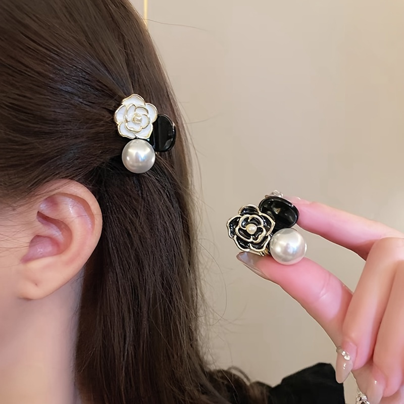 Vintage-inspired Flower Hair Clip - Elegant Pearl Decorative Side Clip For Women, , , And Comfortable - Formal And Casual
Vintage-inspired Flower Hair Clip - Elegant Pearl Decorative Side Clip For Women, , , And Comfortable - Formal And Casual
