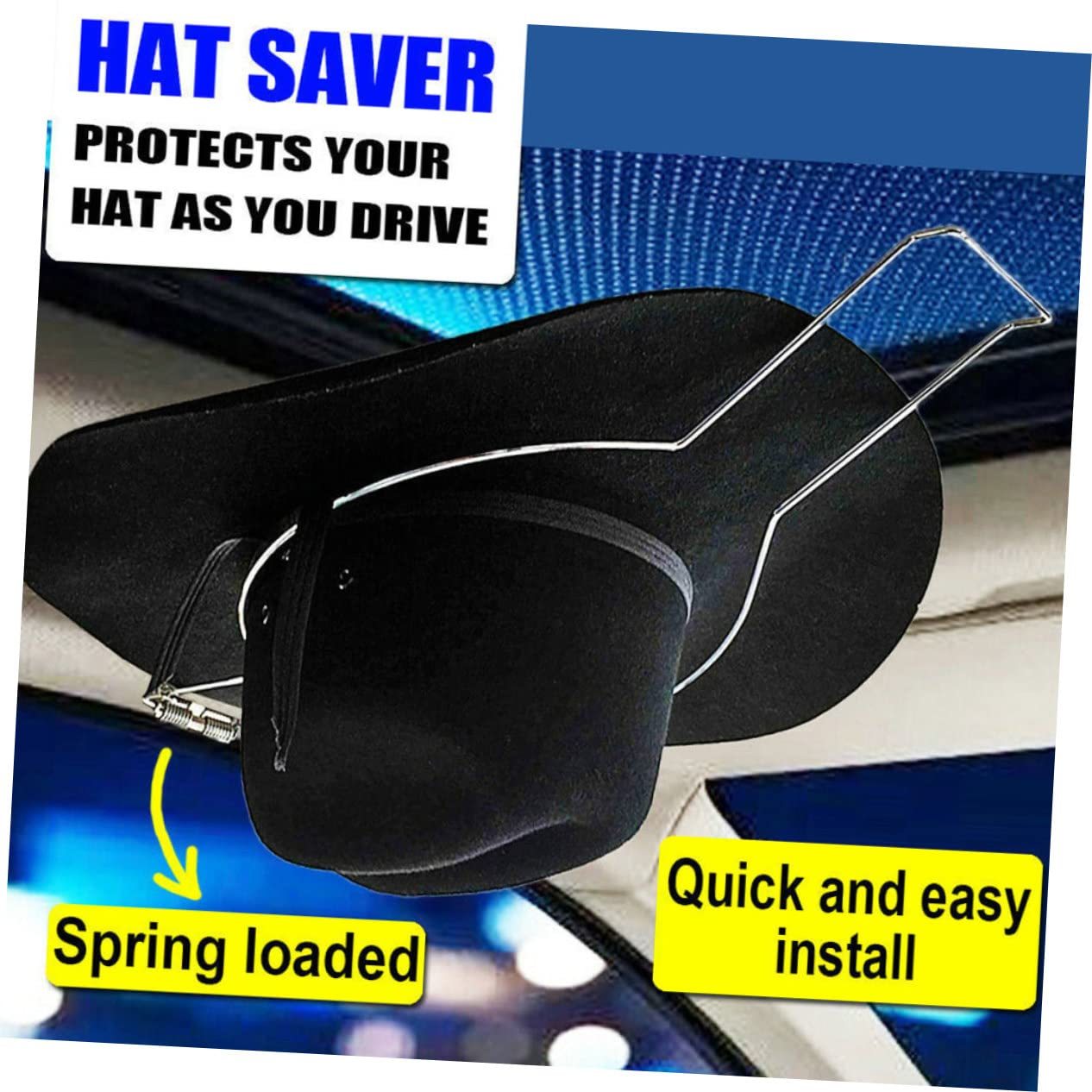 Space-saving Metal Car Hat & Coat Organizer - Fits Baseball, Denim , Interior Storage Rack 
Space-saving Metal Car Hat & Coat Organizer - Fits Baseball, Denim , Interior Storage Rack