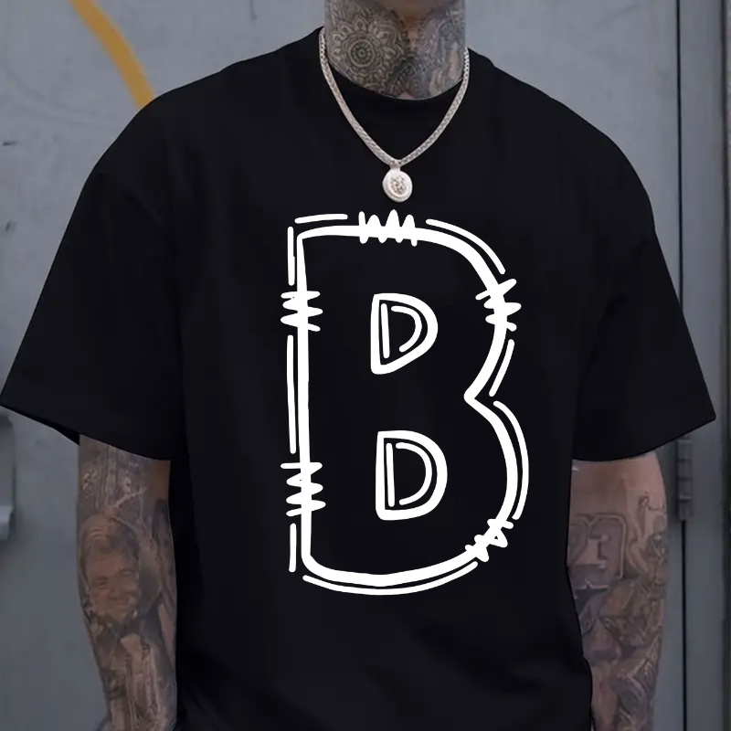 Simple And Fashionable Men's Round Neck Short Sleeved T-shirt -letter Print, Comfortable And Breathable Casual Sports Top Suitable For Spring And Summer Vacation Leisure
Simple And Fashionable Men's Round Neck Short Sleeved T-shirt -letter Print, Comfortable And Breathable Casual Sports Top Suitable For Spring And Summer Vacation Leisure