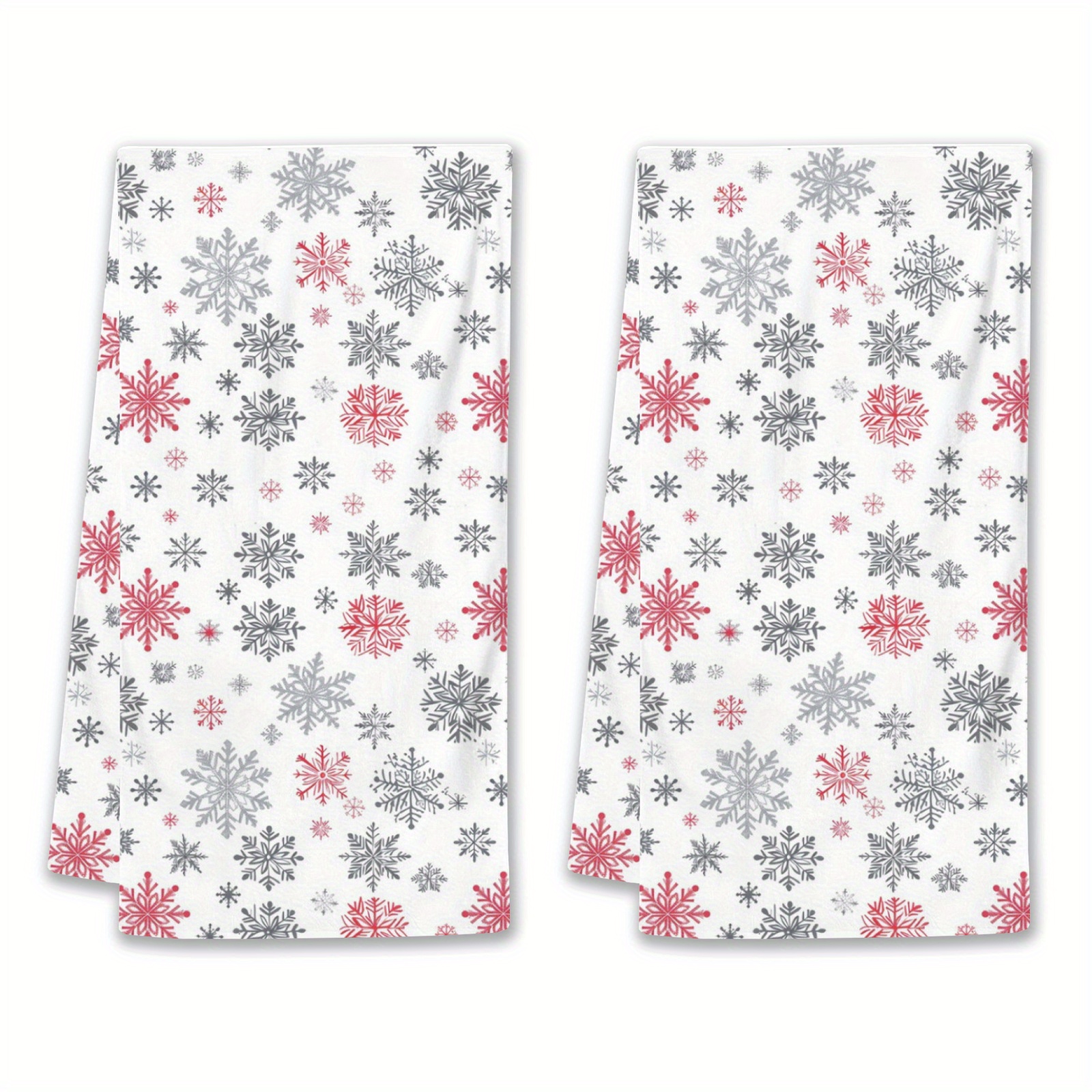 2-pack Modern Style Christmas Kitchen Towels - Non-woven Fabric, 100% Polyester, Cartoon Snowflake, Super Soft, Hand Wash Only - Winter Snowflake Absorbent Dishcloths For Home Decoration
2-pack Modern Style Christmas Kitchen Towels - Non-woven Fabric, 100% Polyester, Cartoon Snowflake, Super Soft, Hand Wash Only - Winter Snowflake Absorbent Dishcloths For Home Decoration