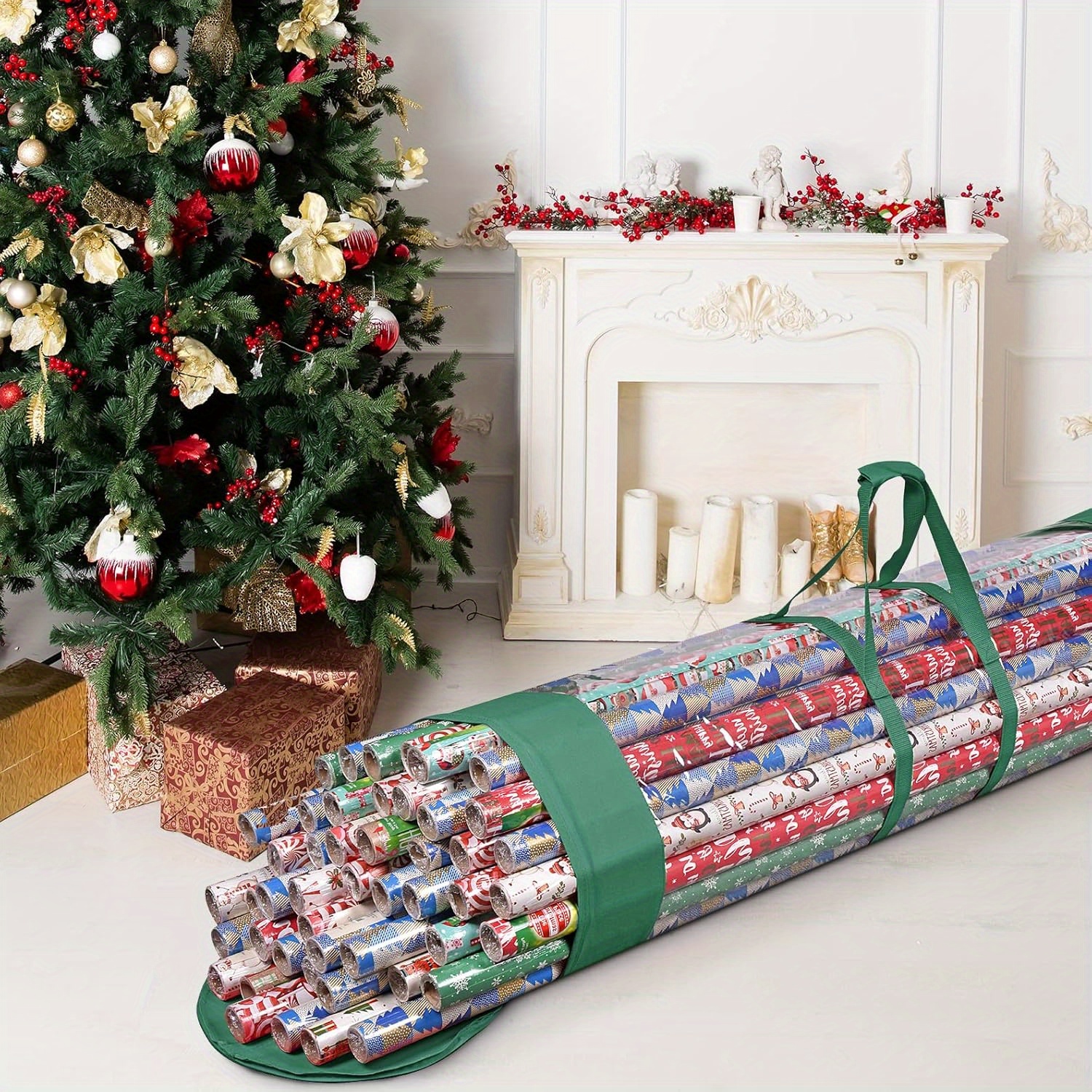 1pc Christmas Wrapping Organizer Storage Bag & , Long 40 , To 24 , , Storage Bag, Christmas Supplies, Organization And Storage Supplies
1pc Christmas Wrapping Organizer Storage Bag & , Long 40 , To 24 , , Storage Bag, Christmas Supplies, Organization And Storage Supplies