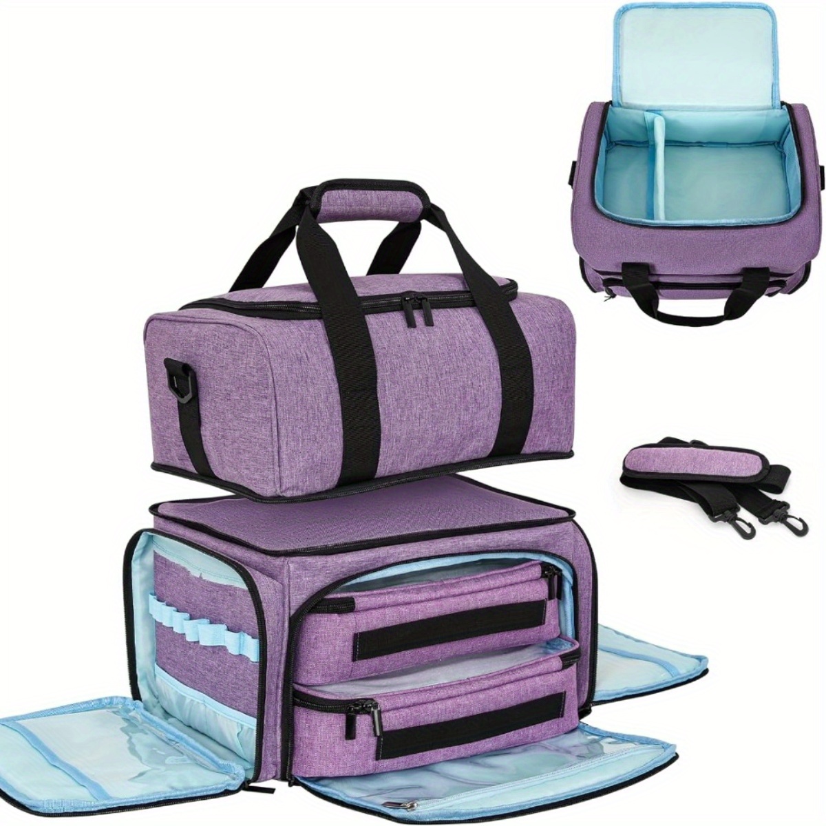 Polish Organizer Bag Holds 48 Bottles (15ml/ 0.5 Fl.oz) , Polish Organizer 2 Removable And , Cosmetic Purple
Polish Organizer Bag Holds 48 Bottles (15ml/ 0.5 Fl.oz) , Polish Organizer 2 Removable And , Cosmetic Purple