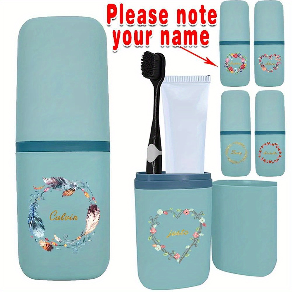 de brosse à personnalisé tasse amovible et rangement - Étui de dentifrice de portable, de nom personnalisé, grande peigne/rasoir, et air -
de brosse à personnalisé tasse amovible et rangement - Étui de dentifrice de portable, de nom personnalisé, grande peigne/rasoir, et air -