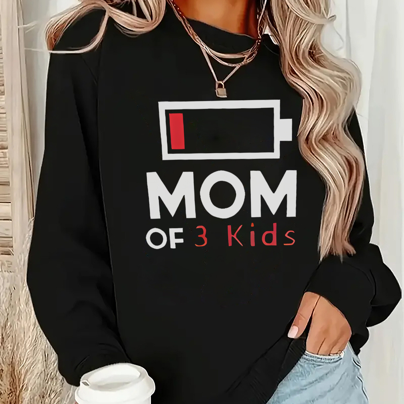 Electricity Pattern, Mom Letter Printing, Warm Pullover Sweater, Comfortable Long-sleeved Round Neck Sweater For Spring, Autumn And Winter, Women's Clothing
Electricity Pattern, Mom Letter Printing, Warm Pullover Sweater, Comfortable Long-sleeved Round Neck Sweater For Spring, Autumn And Winter, Women's Clothing