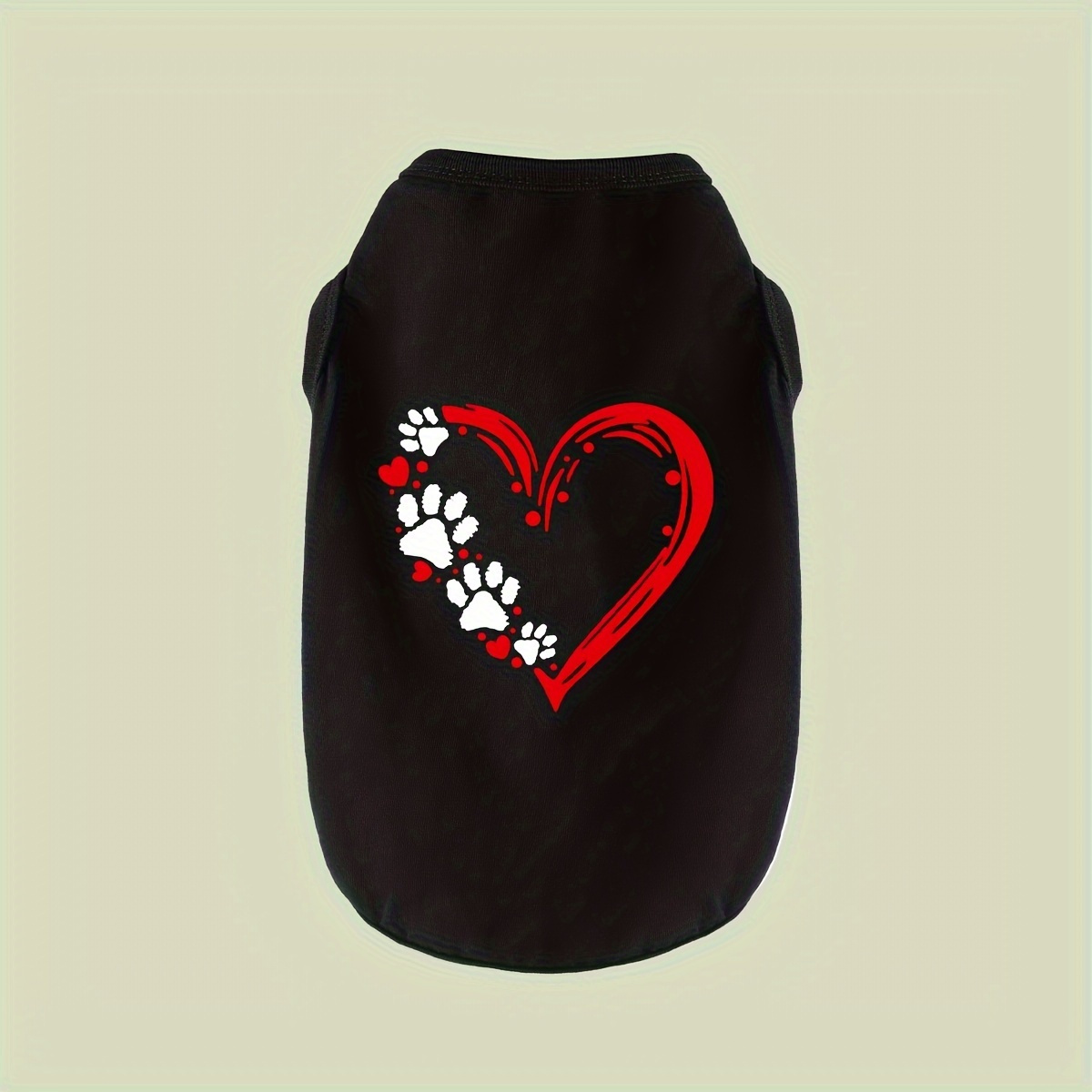 Soft & Breathable Dog T-shirt With Red Paw - Washable Pet Apparel For Small To Large Breeds, Black
Soft & Breathable Dog T-shirt With Red Paw - Washable Pet Apparel For Small To Large Breeds, Black
