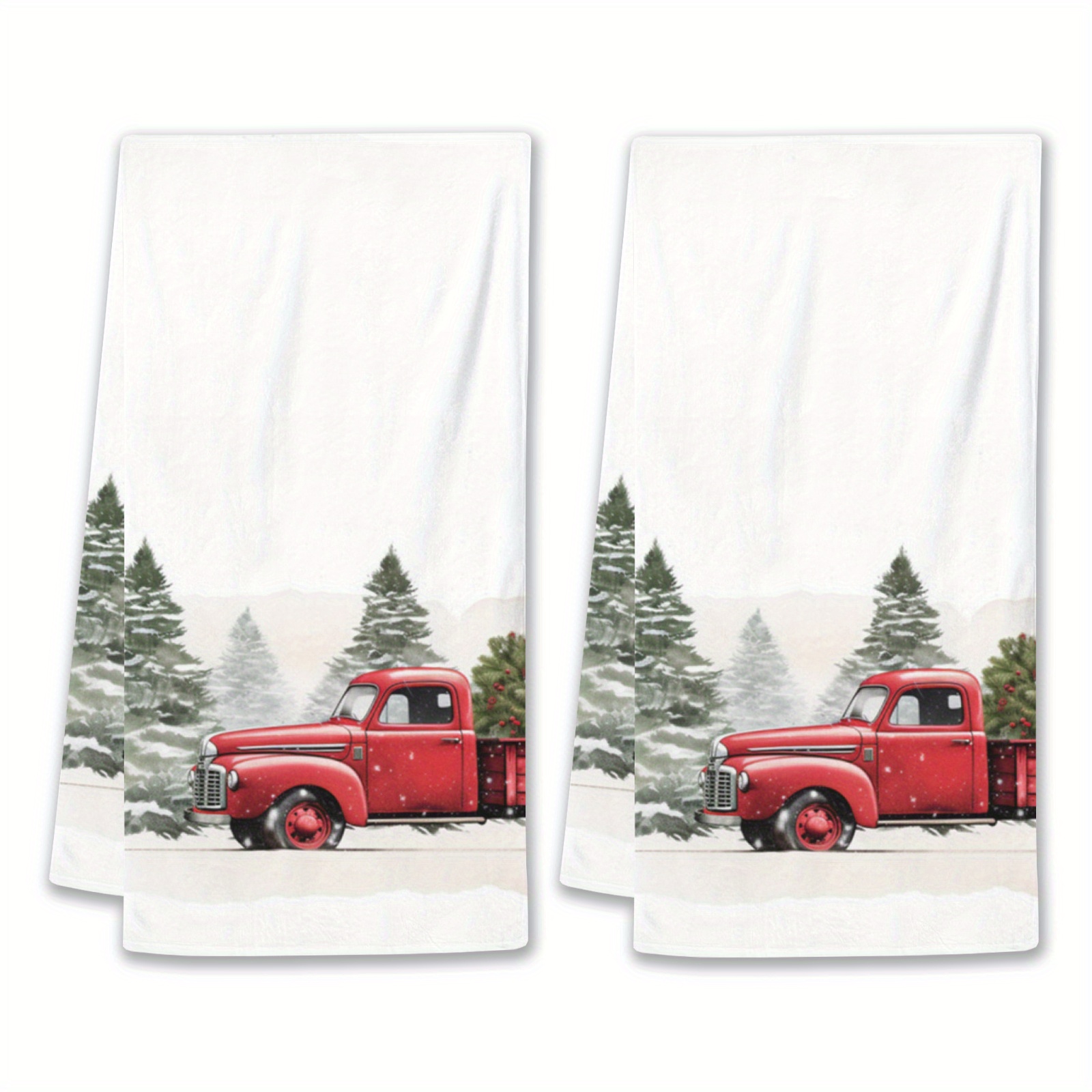 2pcs Christmas Kitchen Towels - & Snow Print, Absorbent Polyester Dish Cloths For Holiday Decor, Best For Christmas
2pcs Christmas Kitchen Towels - & Snow Print, Absorbent Polyester Dish Cloths For Holiday Decor, Best For Christmas