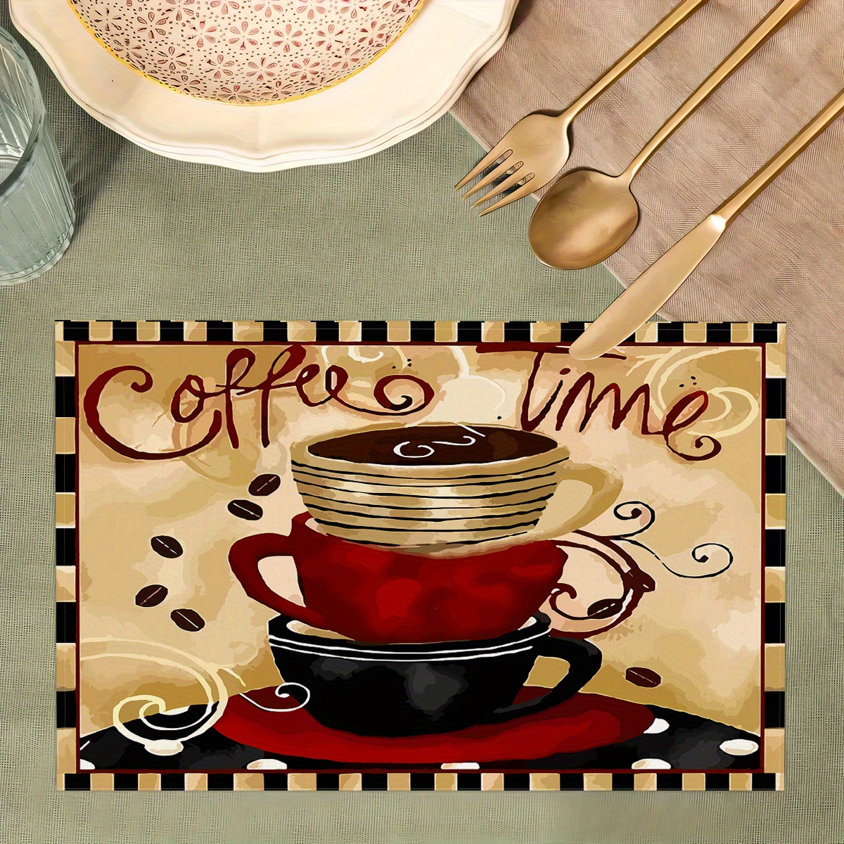 4/ 6- Set Of Table Decor Placemats A Art Pattern, Suitable For Dining Table Decoration Decoration, 12..5 .
4/ 6- Set Of Table Decor Placemats A Art Pattern, Suitable For Dining Table Decoration Decoration, 12..5 .