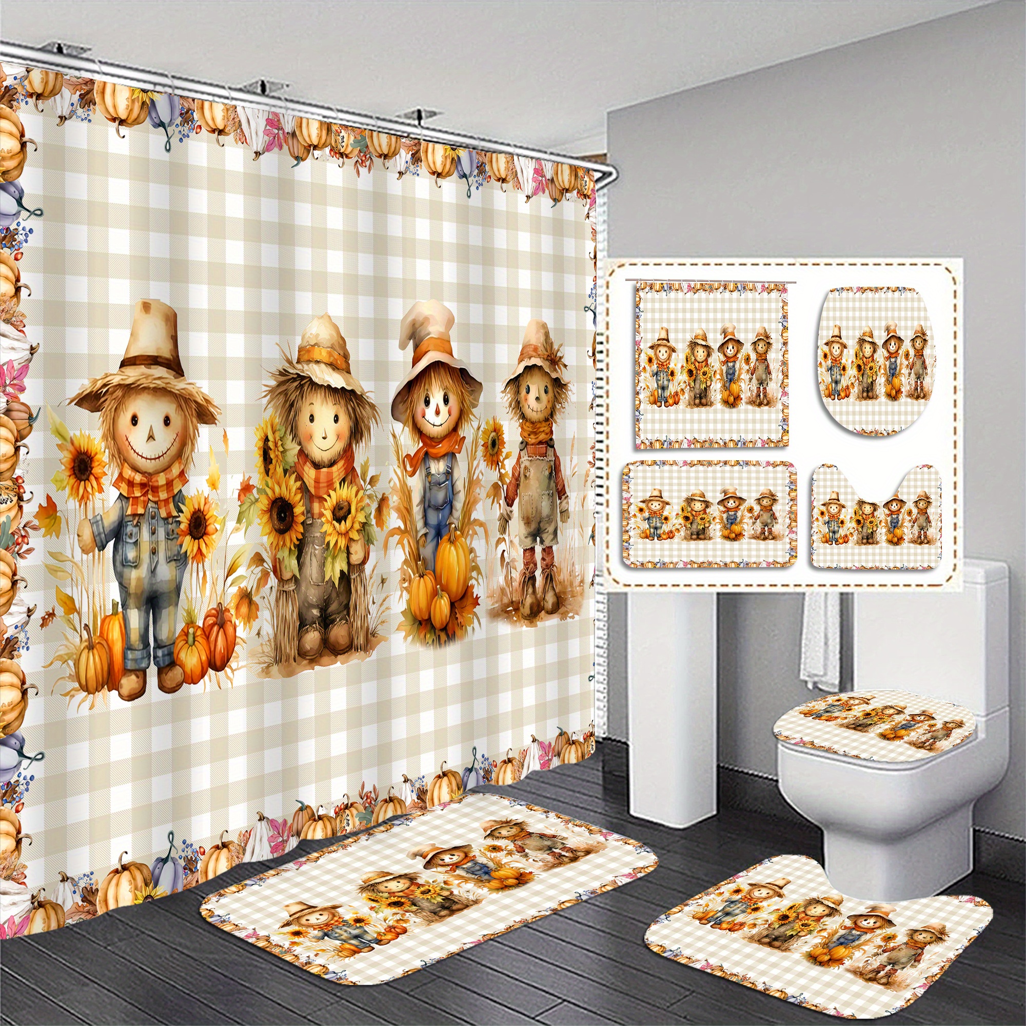 1pc/3pcs & Bathroom Curtain + Mat Set, Includes 12 , Polyester, , Lid & , Decorative Accessories For
1pc/3pcs & Bathroom Curtain + Mat Set, Includes 12 , Polyester, , Lid & , Decorative Accessories For