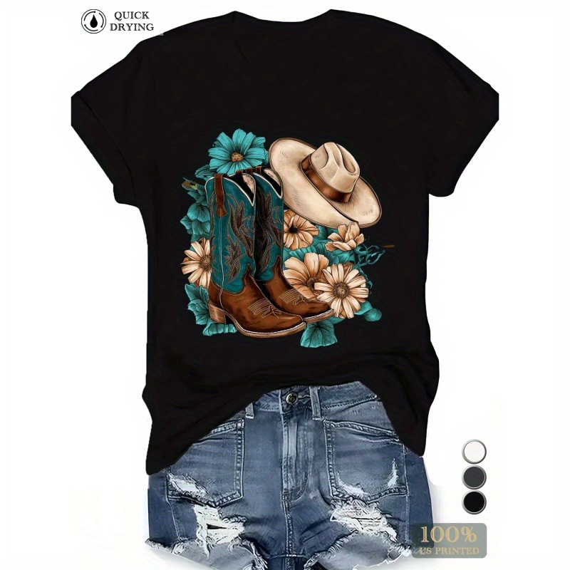 Vintage Western Themed Design Women's T-shirt 
Vintage Western Themed Design Women's T-shirt