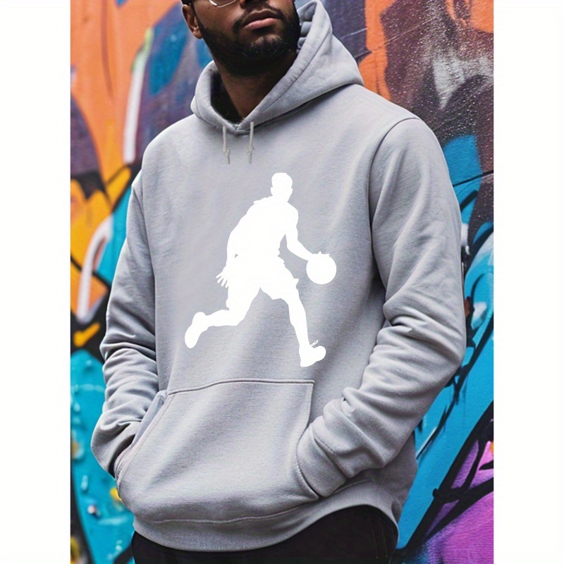 Men's Basketball Player Print Hoodie - Casual Long Sleeve Pullover Sweatshirt With Hood, Polyester Knit Fabric, Unisex-adult Fall/winter Collection
Men's Basketball Player Print Hoodie - Casual Long Sleeve Pullover Sweatshirt With Hood, Polyester Knit Fabric, Unisex-adult Fall/winter Collection