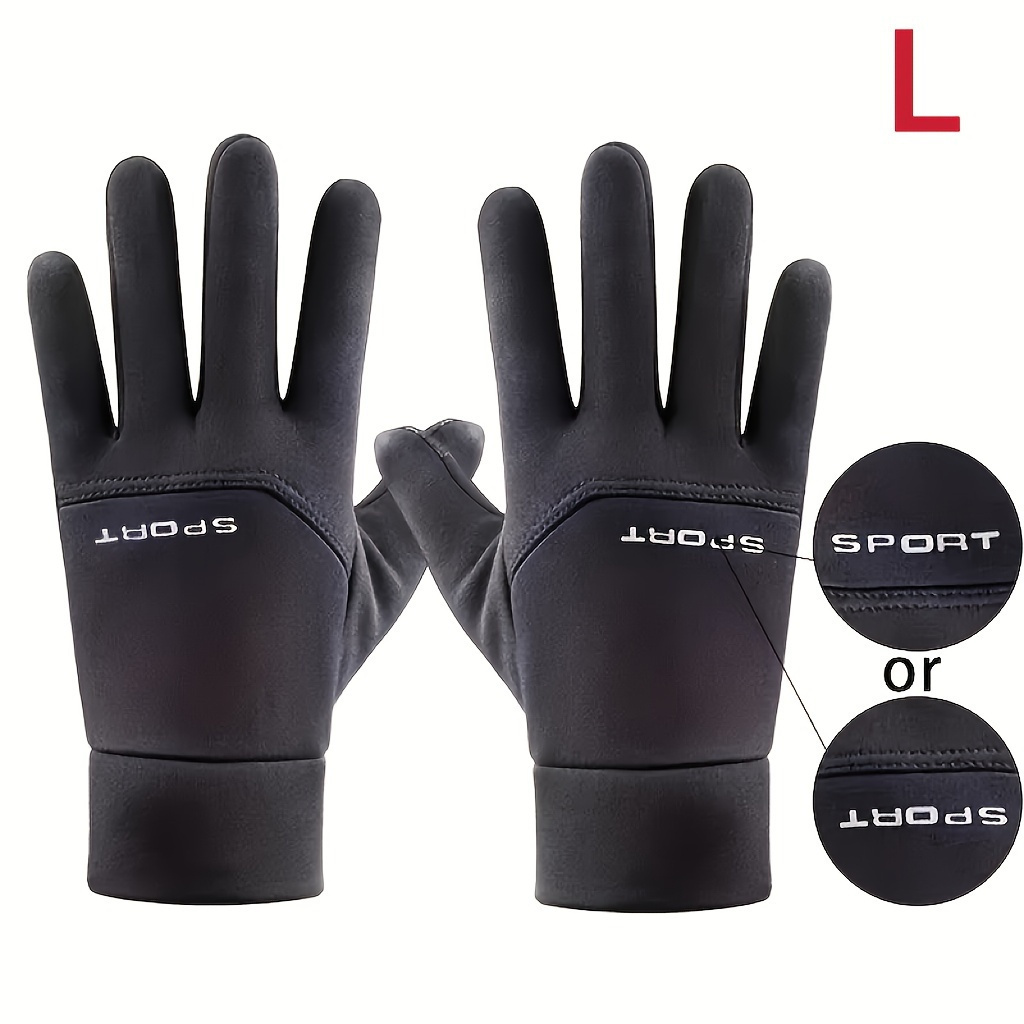 Men's Winter Velvet Touchscreen Gloves - Warm, Windproof, Water-resistant For Outdoor Sports & Cycling, Cold Weather Protection, Black, Winter Clothes
Men's Winter Velvet Touchscreen Gloves - Warm, Windproof, Water-resistant For Outdoor Sports & Cycling, Cold Weather Protection, Black, Winter Clothes