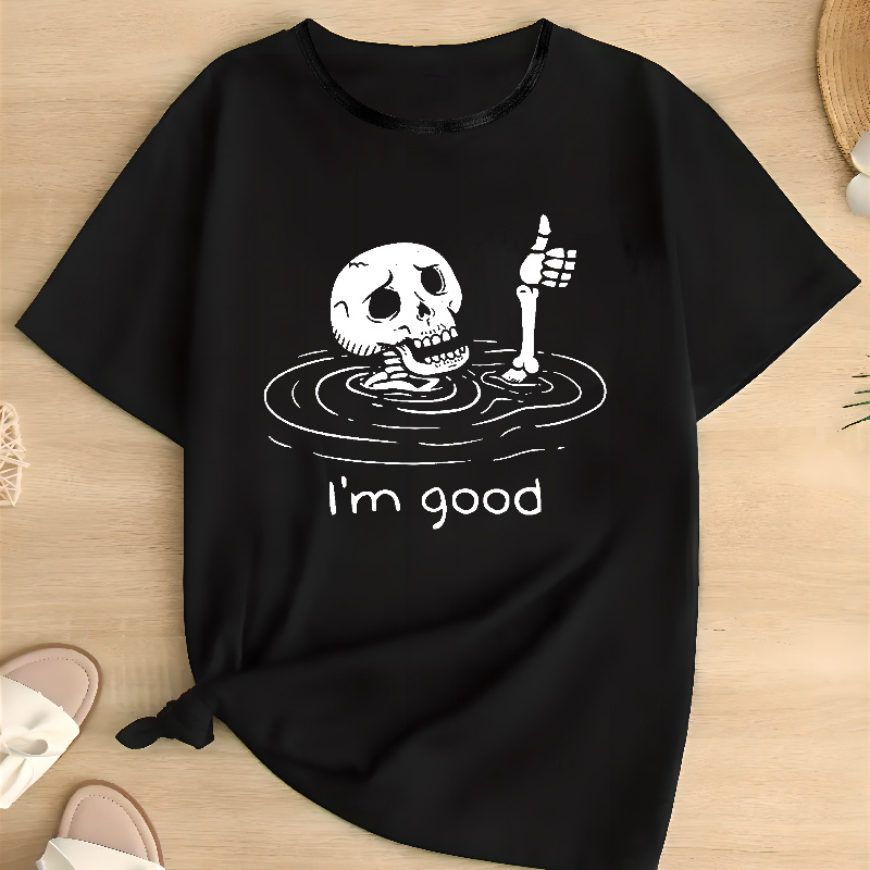 Plus Size '' Graphic Tee - Casual Crew Neck Short Sleeve Top For Women | Soft Polyester | Machine Washable
Plus Size '' Graphic Tee - Casual Crew Neck Short Sleeve Top For Women | Soft Polyester | Machine Washable