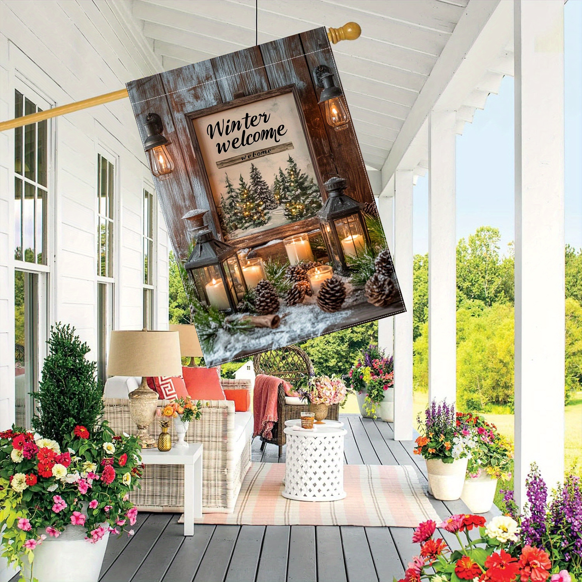 Garden Flag - 28x40 Inch, Double-sided With Candle Lantern & Red , Durable Polyester, Perfect For Outdoor Decor
Garden Flag - 28x40 Inch, Double-sided With Candle Lantern & Red , Durable Polyester, Perfect For Outdoor Decor