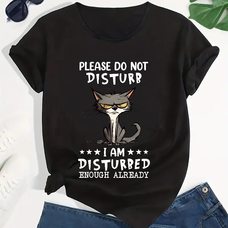 Plus Size Letter & Cat Print T-shirt, Casual Short Sleeve Crew Neck Top For Summer & Spring, Women's Plus Size Clothing
Plus Size Letter & Cat Print T-shirt, Casual Short Sleeve Crew Neck Top For Summer & Spring, Women's Plus Size Clothing