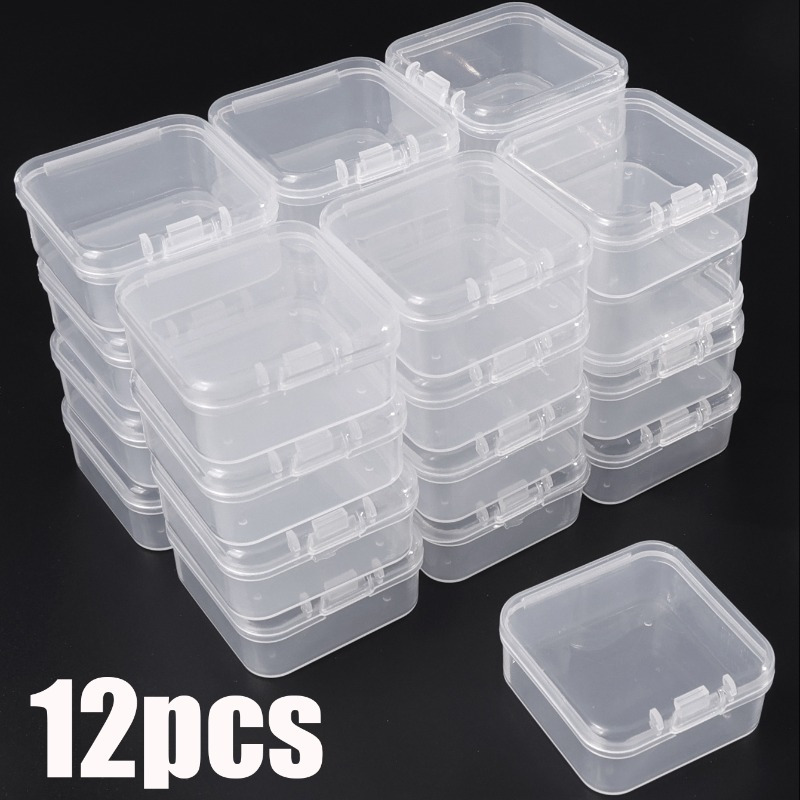 12pcs Mini Plastic Storage Box Transparent Jewelry Storage Box Container Portable Earring Ring Earplugs Packaging Storage Case
12pcs Mini Plastic Storage Box Transparent Jewelry Storage Box Container Portable Earring Ring Earplugs Packaging Storage Case