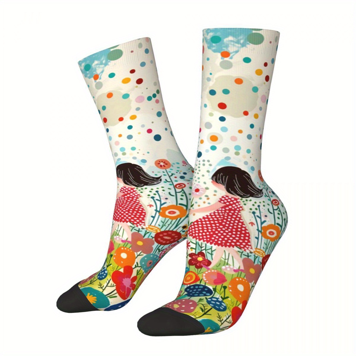 Biihudu Women' Girl Cartoon Pattern Socks - 3d Casual Knit Polyester Socks With Elastane, Seamless Toe, , Hand Washable - Vibrant Gift Socks
Biihudu Women' Girl Cartoon Pattern Socks - 3d Casual Knit Polyester Socks With Elastane, Seamless Toe, , Hand Washable - Vibrant Gift Socks