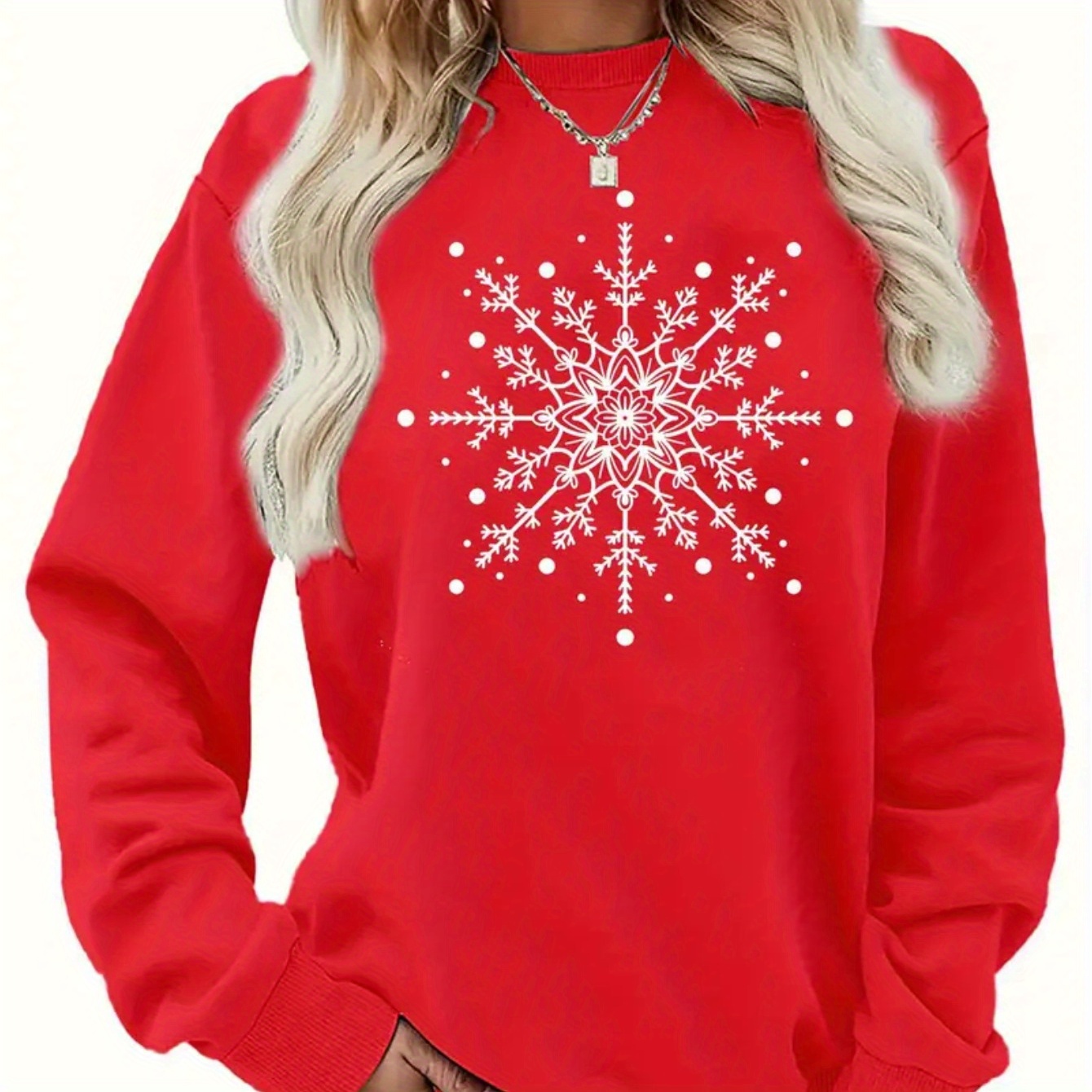 Print Sweatshirt, Long Sleeve Crew Neck Casual Sweatshirt For Winter & Fall, Women's Clothing
Print Sweatshirt, Long Sleeve Crew Neck Casual Sweatshirt For Winter & Fall, Women's Clothing