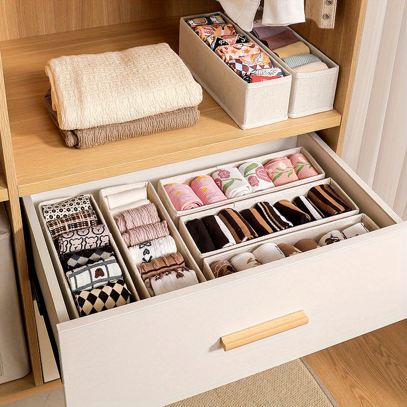 1pc Socks Storage Box, Underwear Storage Box Washable Storage Basket, Foldable Fabric Dresser Storage Box Storage Box, Underwear, Handkerchief, Scarf, Tie, Belt Storage Box
1pc Socks Storage Box, Underwear Storage Box Washable Storage Basket, Foldable Fabric Dresser Storage Box Storage Box, Underwear, Handkerchief, Scarf, Tie, Belt Storage Box