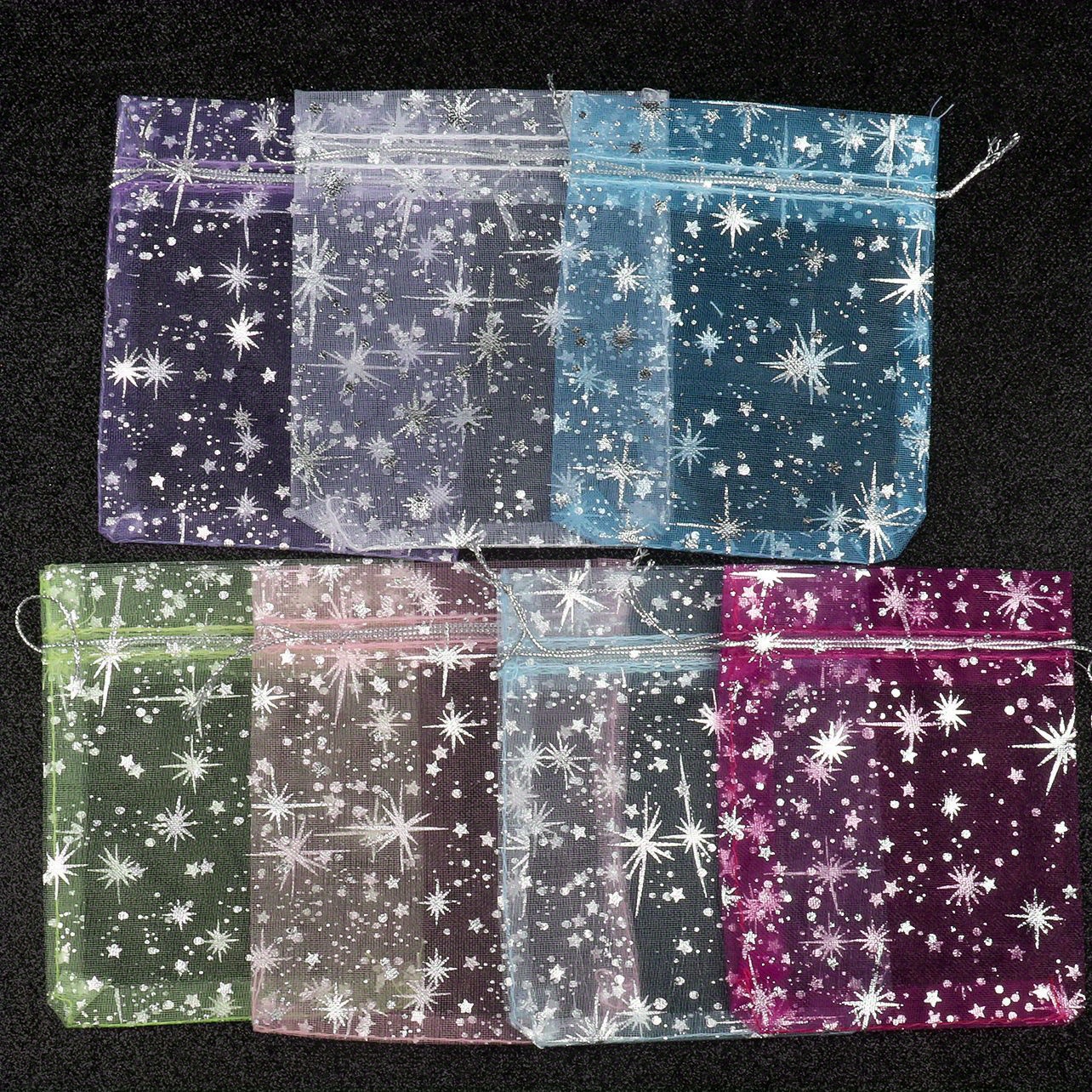 50pcs 4x4.7" Gypsophila Organza Drawstring Jewelry Bags - Gift Packaging, Display & Storage - Ideal For Christmas & Halloween Parties, Jewelry Bag, Party Gifts Bags
50pcs 4x4.7" Gypsophila Organza Drawstring Jewelry Bags - Gift Packaging, Display & Storage - Ideal For Christmas & Halloween Parties, Jewelry Bag, Party Gifts Bags