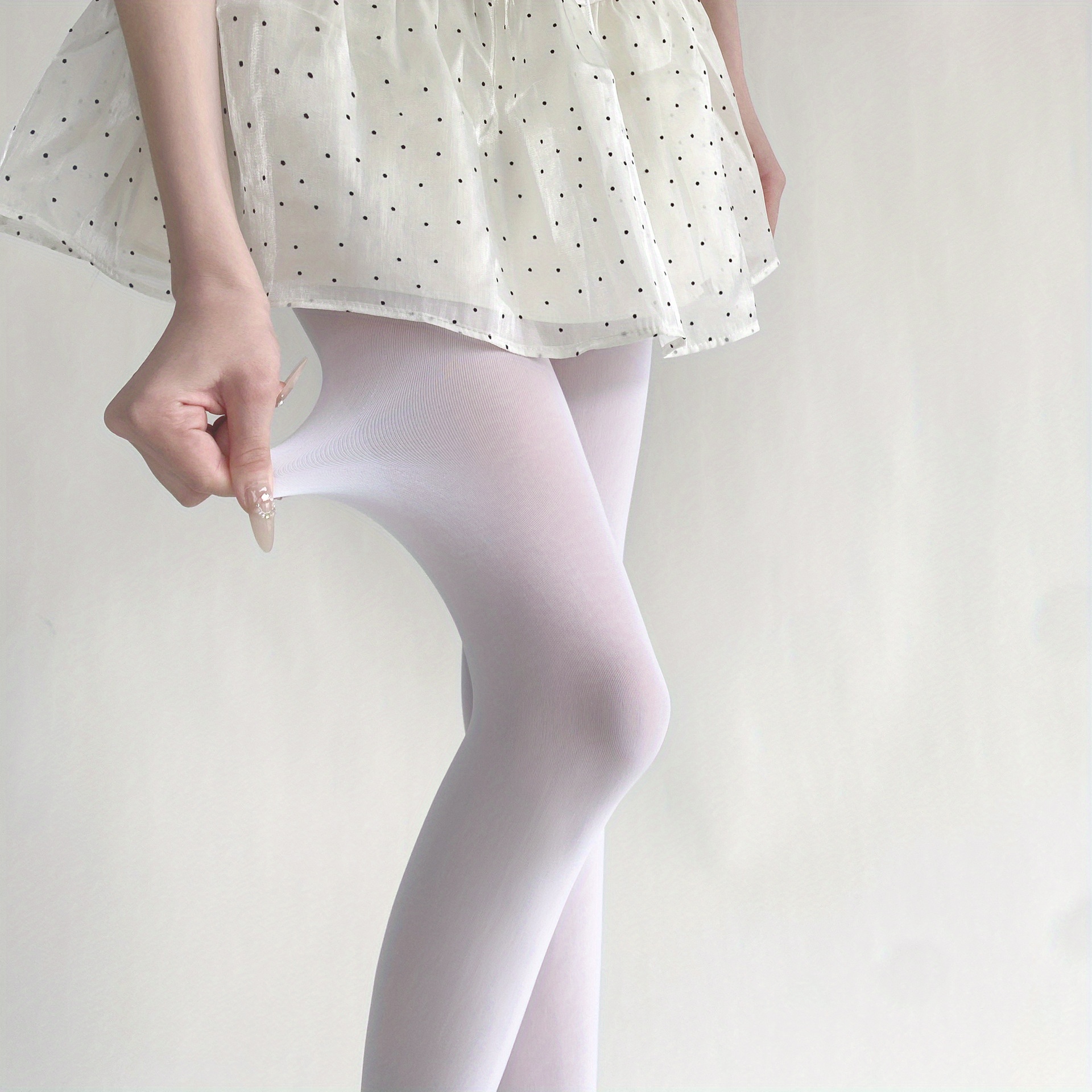 Solid Color Velvet Tights - Knit Polyester Fabric, 1 Pair, , - Versatile Pantyhose For Layering
Solid Color Velvet Tights - Knit Polyester Fabric, 1 Pair, , - Versatile Pantyhose For Layering
