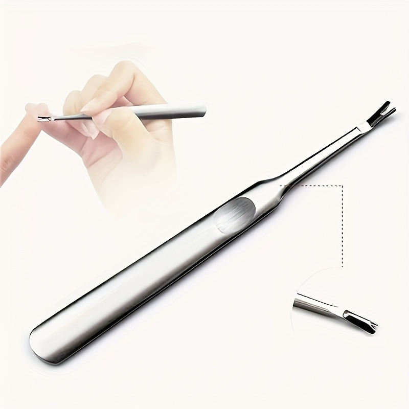 1pc Professional Stainless Steel Cuticle Pusher, Nail Callus Remover, Dead Skin Fork, Manicure Pedicure Tool, Nail Care, Aroma-free
1pc Professional Stainless Steel Cuticle Pusher, Nail Callus Remover, Dead Skin Fork, Manicure Pedicure Tool, Nail Care, Aroma-free