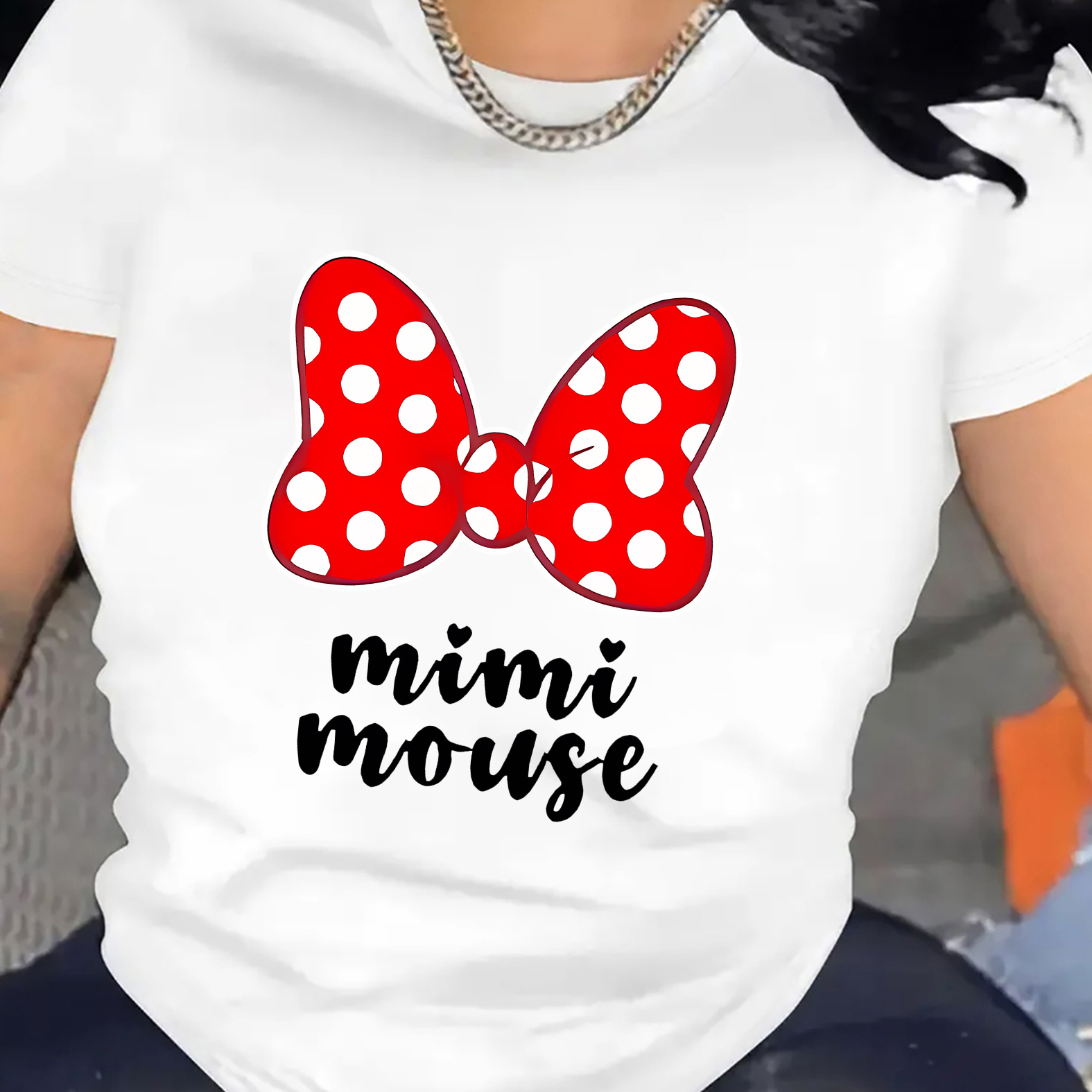 Women's Casual Crew Neck T-shirt With Cute Bow Print - Soft Polyester , Machine Washable, All
Women's Casual Crew Neck T-shirt With Cute Bow Print - Soft Polyester , Machine Washable, All