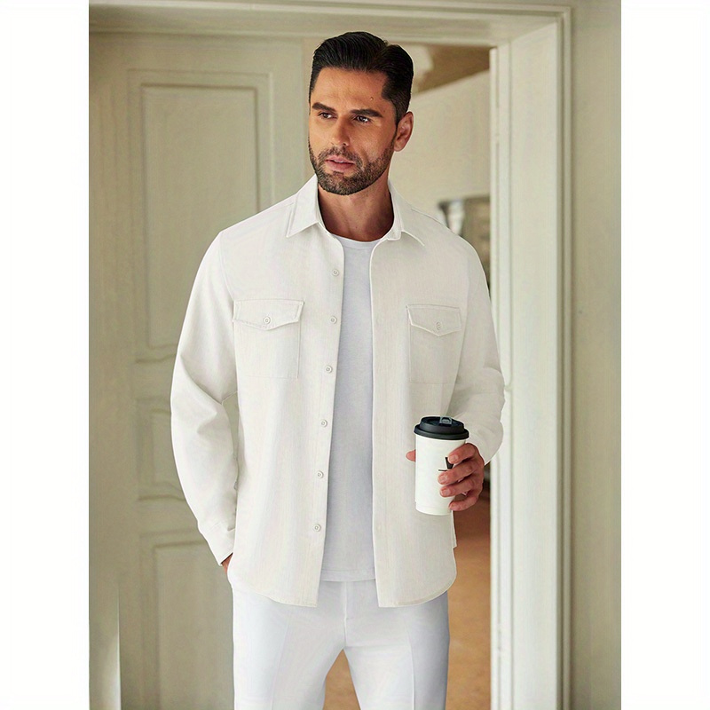 Men's Casual Button Down Shirt Long Sleeve Untucked Shirt Stretch Denim Dress Shirt With Pockets
Men's Casual Button Down Shirt Long Sleeve Untucked Shirt Stretch Denim Dress Shirt With Pockets