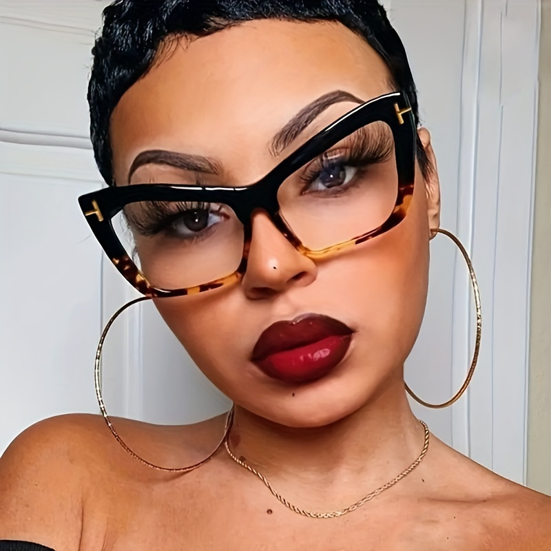 Stylish Cat Eye Glasses, Anti-blue Light Computer Eyewear For Outdoor Activities And Parties, Square Plastic
Stylish Cat Eye Glasses, Anti-blue Light Computer Eyewear For Outdoor Activities And Parties, Square Plastic