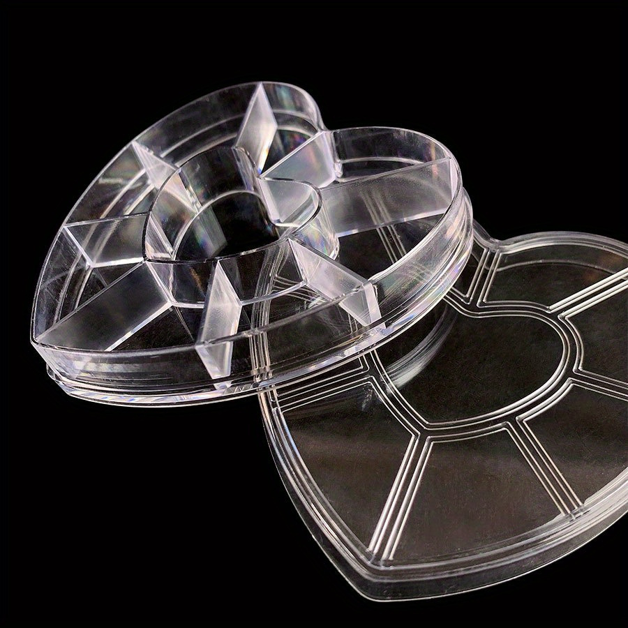 1pc Transparent Heart-shaped Storage Box For Nail Accessories, Pearl Jewelry Packaging Plastic Heart-shaped Box, Accessory Small Box, Nail Accessory Packaging Small Box.
1pc Transparent Heart-shaped Storage Box For Nail Accessories, Pearl Jewelry Packaging Plastic Heart-shaped Box, Accessory Small Box, Nail Accessory Packaging Small Box.