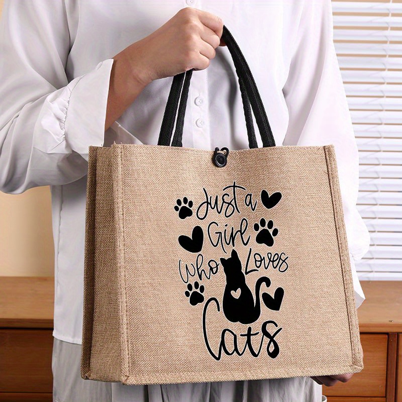 Elegant Linen Tote Bag With Cat Print - Spacious & Stylish Handbag For Work, School, And Shopping | Nylon Lined, Machine Washable
Elegant Linen Tote Bag With Cat Print - Spacious & Stylish Handbag For Work, School, And Shopping | Nylon Lined, Machine Washable