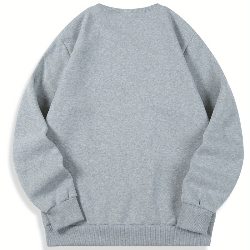 Men's Casual Crew Neck Sweatshirt With Geometric Playing Card Print - Polyester Knit Fabric, Loose Fit, Long Sleeve Pullover With Slight Stretch - Autumn And Sweater
Men's Casual Crew Neck Sweatshirt With Geometric Playing Card Print - Polyester Knit Fabric, Loose Fit, Long Sleeve Pullover With Slight Stretch - Autumn And Sweater