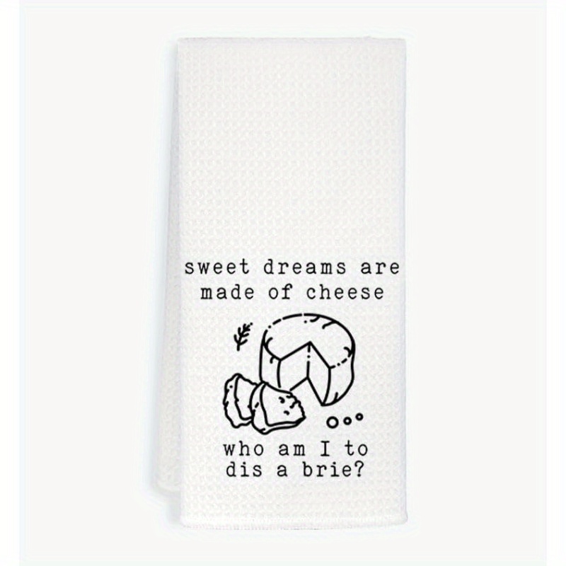 Polyester Kitchen Towel - 18x26 Inch, Funny Cheese & , Machine Washable, Drying Hands & Cleaning
Polyester Kitchen Towel - 18x26 Inch, Funny Cheese & , Machine Washable, Drying Hands & Cleaning