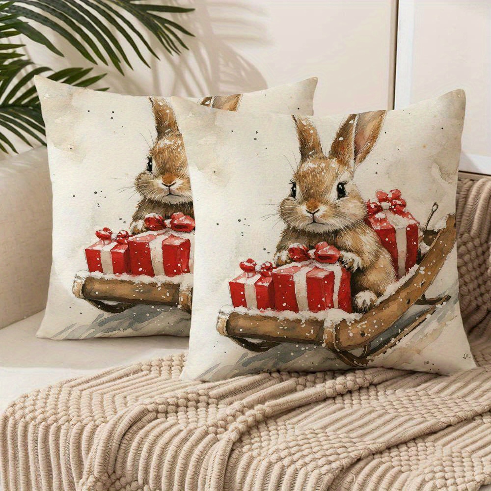 2pcs Pillowcase Set - Soft Plush, Double-sided Design For Sofa & Outdoor Decor, Machine Washable With Zip Closure
2pcs Pillowcase Set - Soft Plush, Double-sided Design For Sofa & Outdoor Decor, Machine Washable With Zip Closure