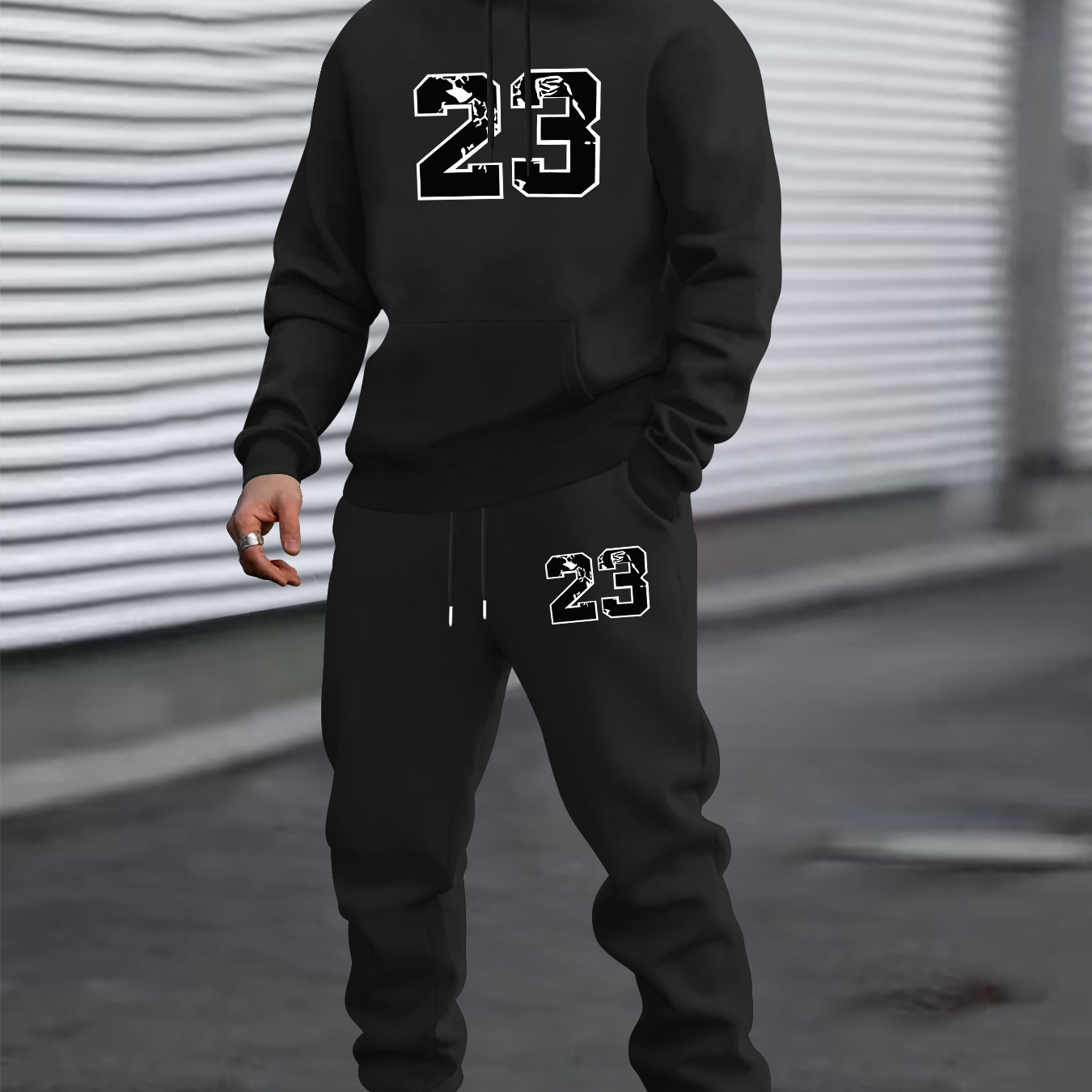 23 Printed Men's Long Sleeve Hoodie Sweatshirt Two-piece Set, Casual Sports Shirt Fashionable Trendy Suit
23 Printed Men's Long Sleeve Hoodie Sweatshirt Two-piece Set, Casual Sports Shirt Fashionable Trendy Suit