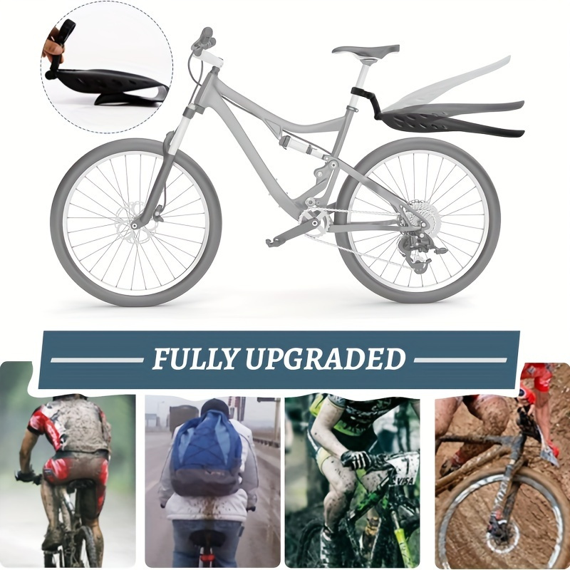 Universal Fit Pvc Fender Set For Mountain Bikes, Full Width Mud Guard With Front And Rear Bicycle Fenders, Rainproof Cycling Accessory, Black - 1 Set
Universal Fit Pvc Fender Set For Mountain Bikes, Full Width Mud Guard With Front And Rear Bicycle Fenders, Rainproof Cycling Accessory, Black - 1 Set