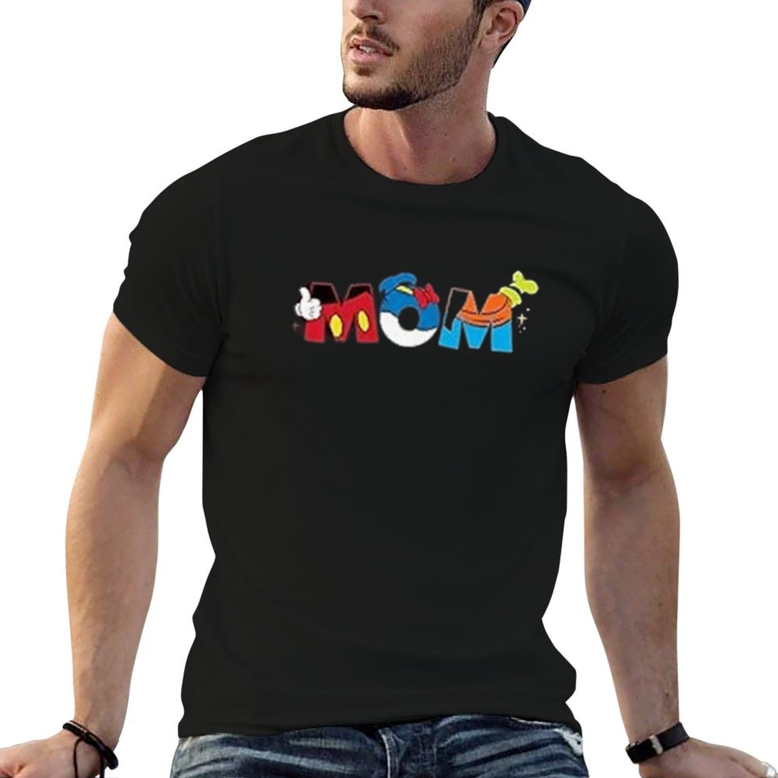 1pc, Authorized, Mouse "mom" Pattern Print New Christmas Round Neck Casual Short-sleeved Print Fun T-shirt Casual T-shirt, Ideal Gift
1pc, Authorized, Mouse "mom" Pattern Print New Christmas Round Neck Casual Short-sleeved Print Fun T-shirt Casual T-shirt, Ideal Gift