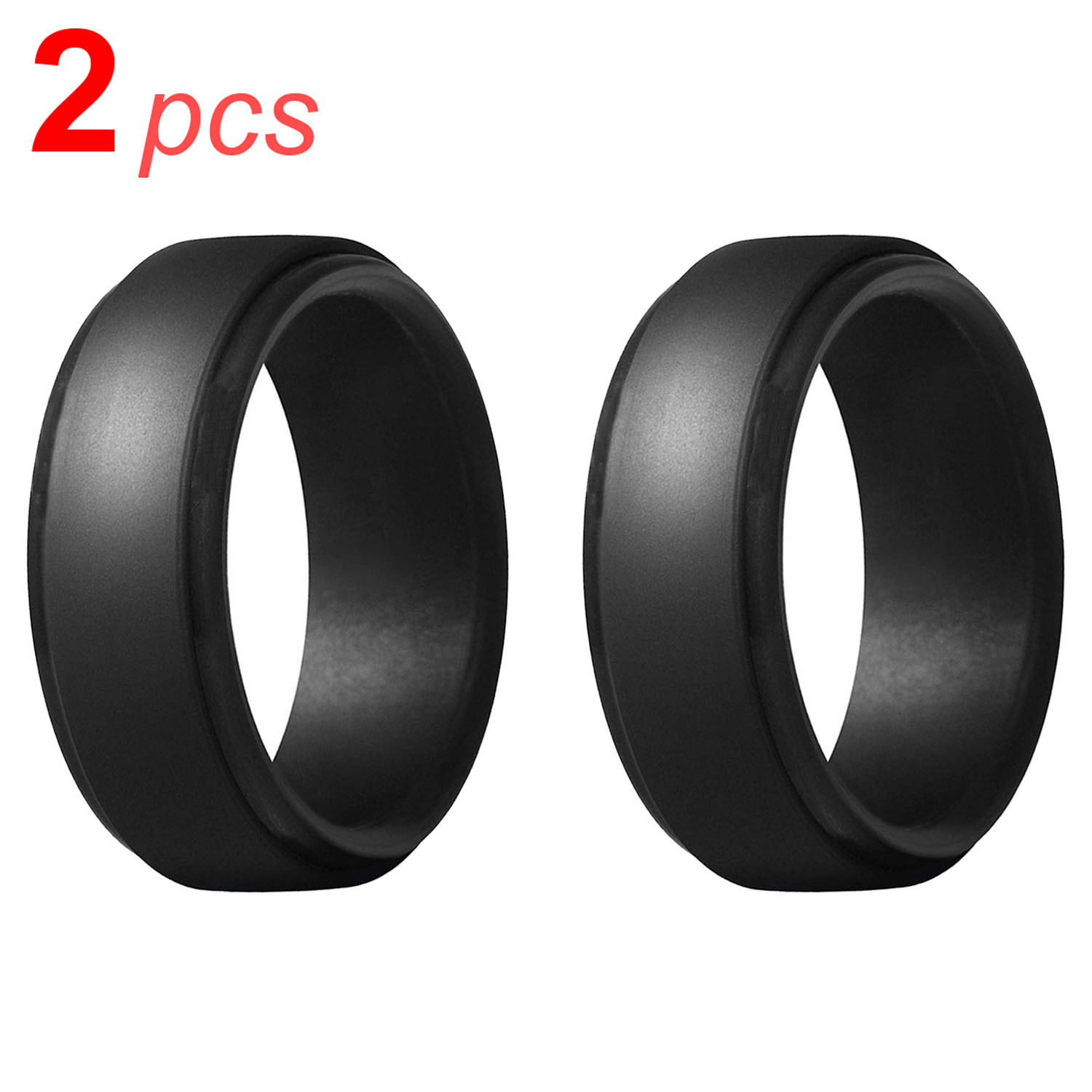 2 bagues en silicone noir pour hommes - Ajustement confortable et pour les tailles 7-14
2 bagues en silicone noir pour hommes - Ajustement confortable et pour les tailles 7-14