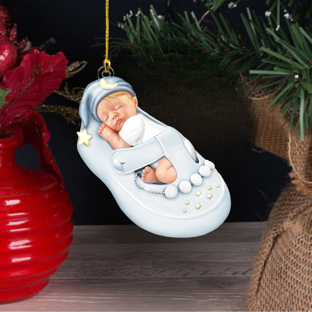 1pc 2d Acrylic Baby Sleeping In Blue Shoes Decoration, Christmas Acrylic Decoration, Christmas Gift
1pc 2d Acrylic Baby Sleeping In Blue Shoes Decoration, Christmas Acrylic Decoration, Christmas Gift